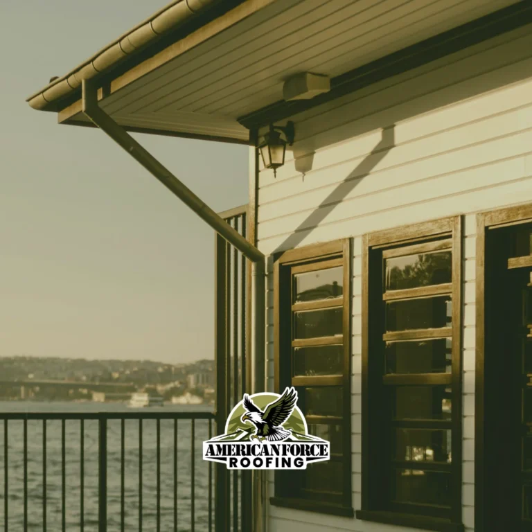 professional gutter installation in suburban home exterior